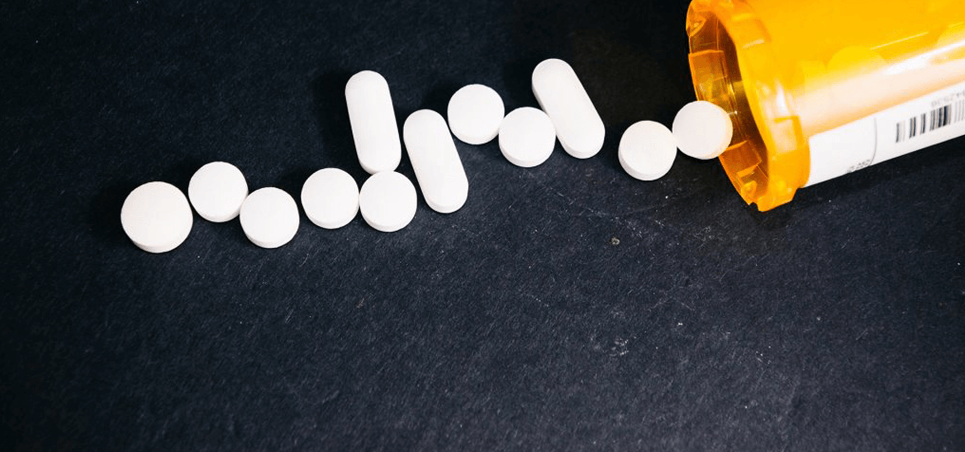 pills spilled out of bottle