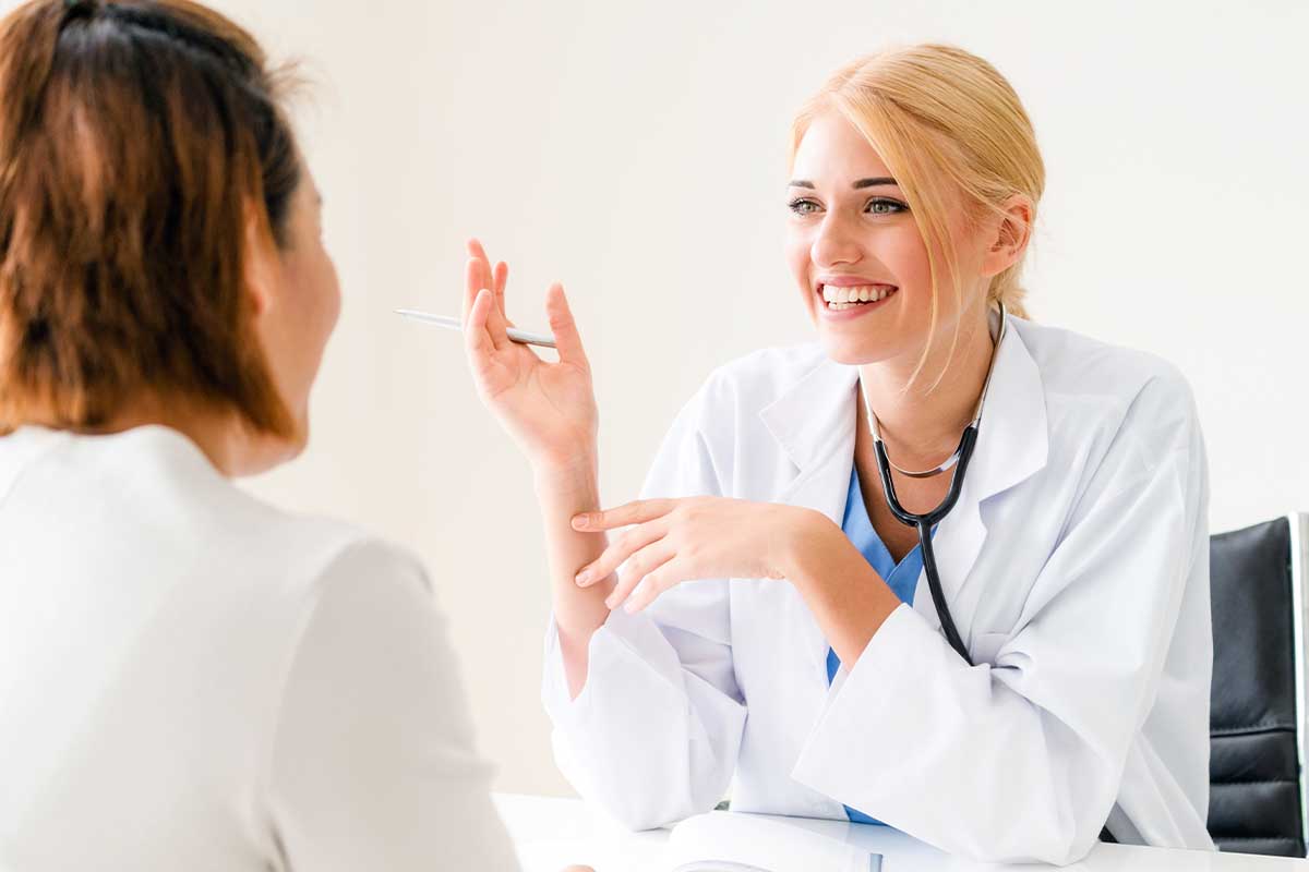 a doctor offers drug addiction help