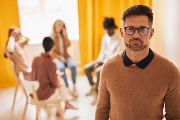 How Heroin Addiction Treatment Helps Fight the Opioid Epidemic man learning about heroin addiction treatment