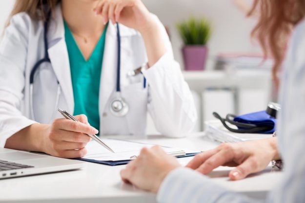 doctor providing help for drug abuse