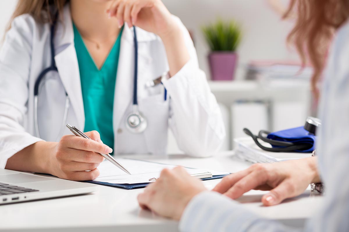 doctor providing help for drug abuse